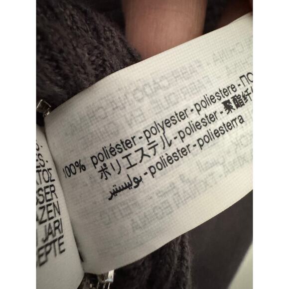 ZARA Gray Ribbed Knit Cropped Sweater w/ Pearl Rhinestone Fringe Hem - Size M - Picture 12 of 12